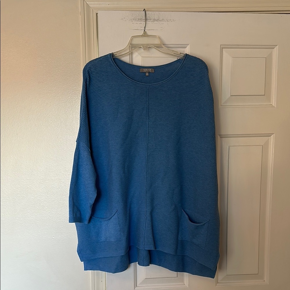 Habitat Blue Oversized Sweater with Pockets